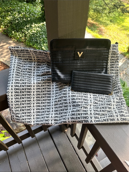 Valentino Handbags - Mario Valentino Clutch & Wallet Set